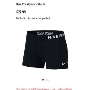 Nike Pro spandex shorts